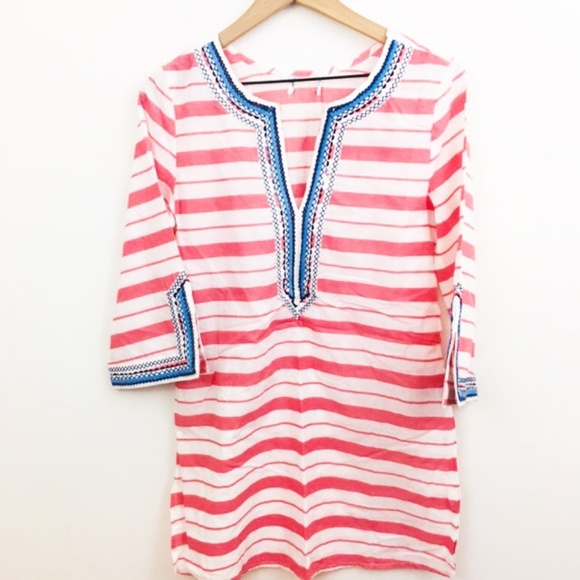 Mud Pie Wellington Stripe Tunic Top - Picture 2 of 7